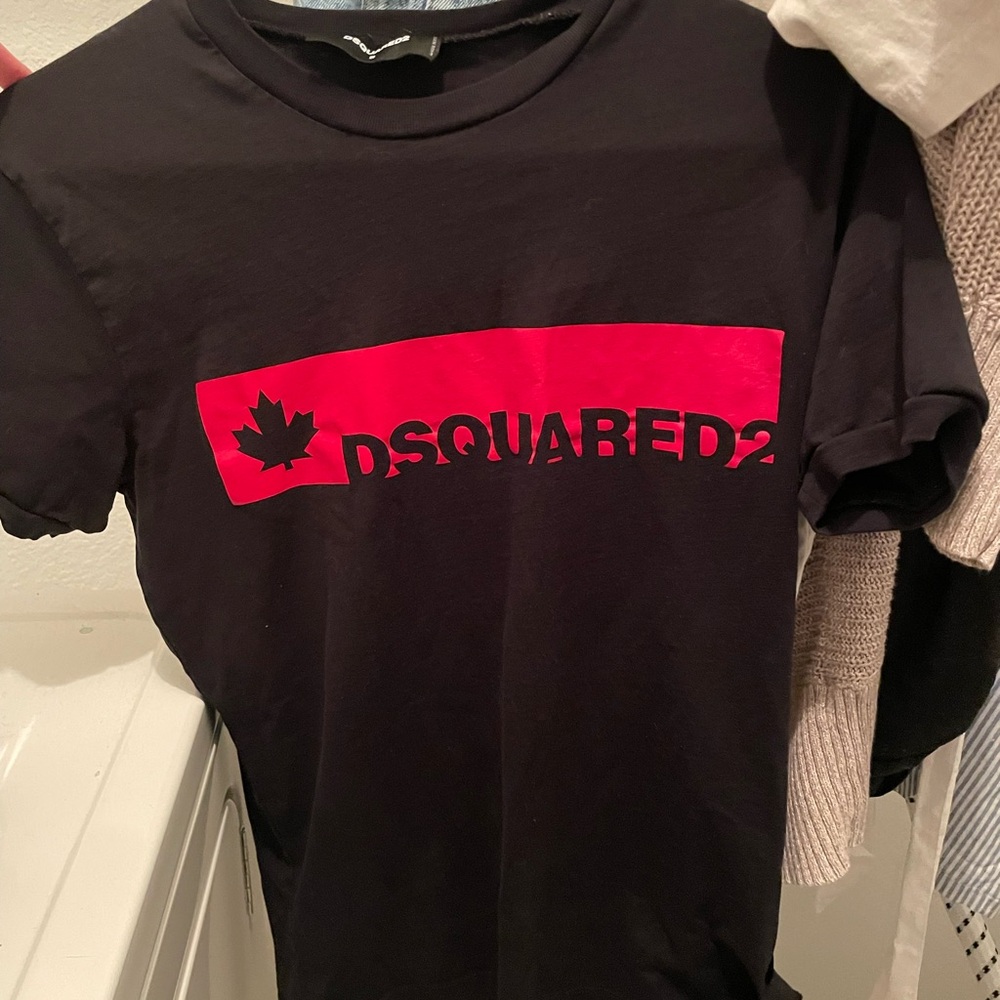 DSQUARED2 Black and Red Men's T-Shirt
